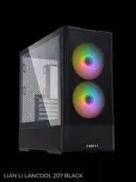 Чёрный корпус компьютера с RGB