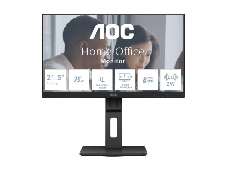 Monitorius AOC 22E2UMF 21.5 ", VA, FHD, 75 Hz, 4 ms