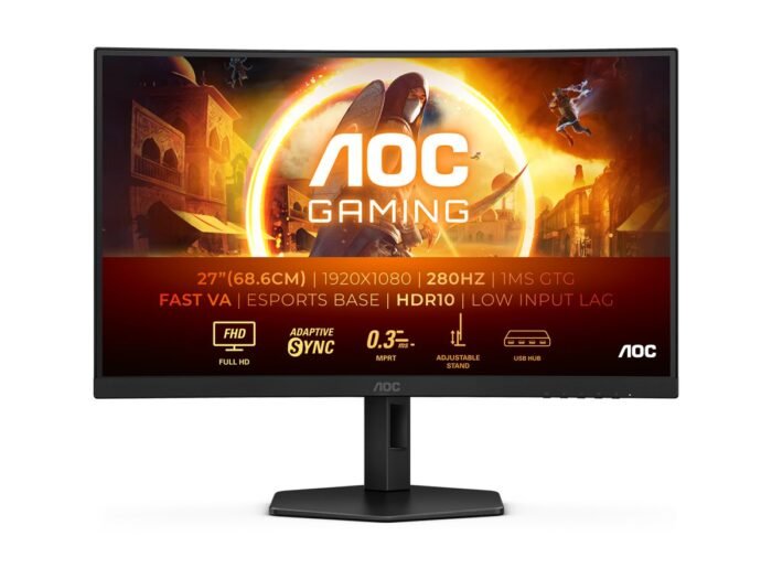 Монитор AOC C27G4ZXU 27", VA, FHD, 280 Hz, 1 мс