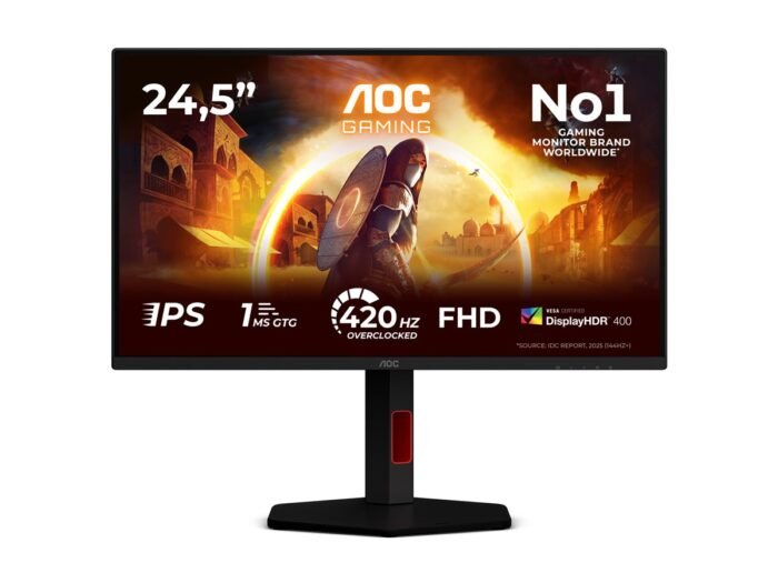 Монитор AOC 25G4KUR 25" Fast IPS, FHD, 420 Гц, 1 мс