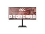 AOC CU34E4CV | 34 " | VA | 21:9 | 120 Hz | 4 ms | 3440 x 1440 pixels | HDMI ports quantity 2 | Black