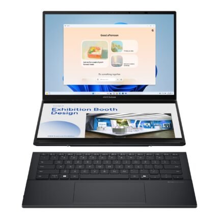 Asus | Zenbook Duo UX8406CA-PZ009W | Базальтово-серый | 14" | OLED | Сенсорный экран | 3K | 2880 x 1800 пикселей | Глянцевый | Intel Core Ultra 9 | 285H | 32 ГБ | LPDDR5X | Объем SSD 2000 ГБ | Intel Graphics | Windows 11 Home | 802.11be | Bluetooth версии 5.4 | Раскладка клавиатуры US international | Подсветка клавиатуры