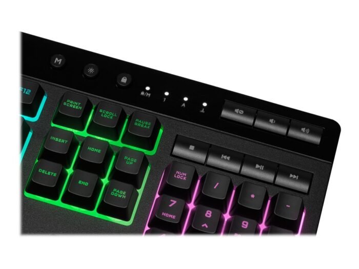 Клавиатура Corsair K55 RGB PRO RGB, Rubber Dome