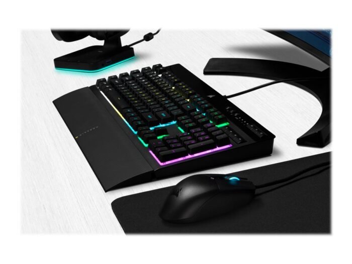 Клавиатура Corsair K55 RGB PRO RGB, Rubber Dome