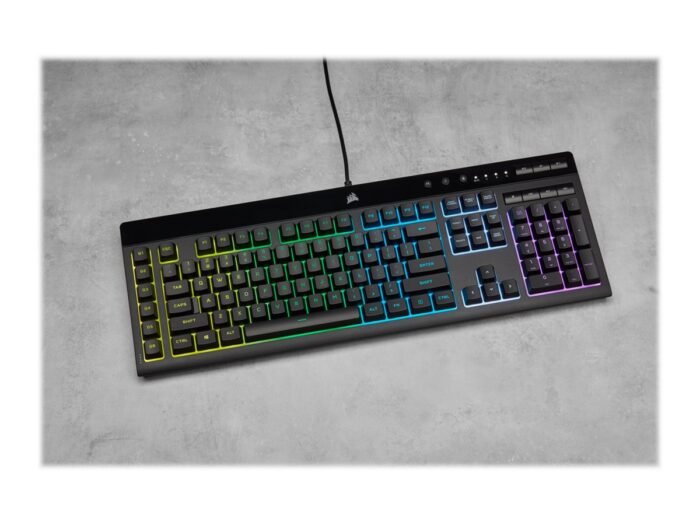 Клавиатура Corsair K55 RGB PRO RGB, Rubber Dome