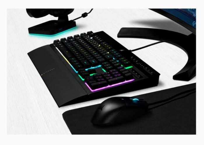 Клавиатура Corsair K55 RGB PRO RGB, Rubber Dome