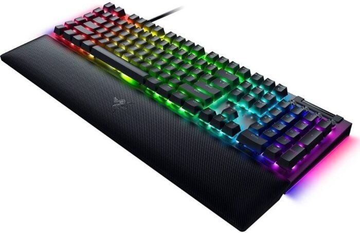 Механическая клавиатура Razer BlackWidow V4, RGB, Yellow Switches, US, черная
