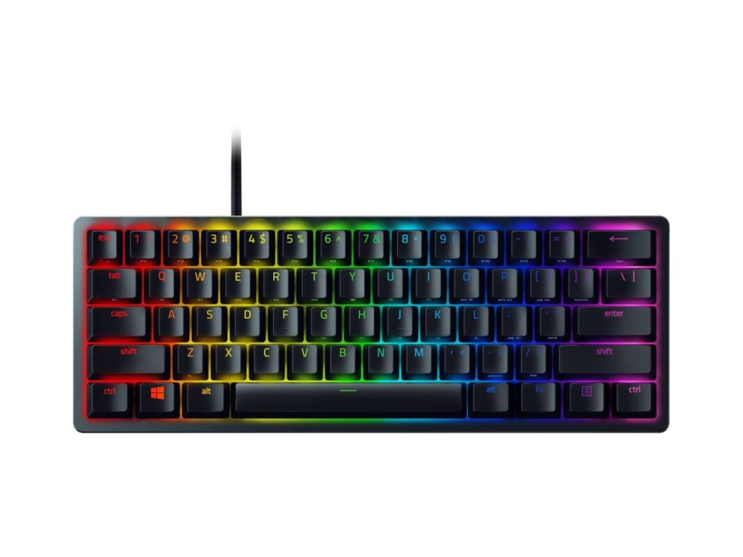 Клавиатура Razer Huntsman Mini 60% игровая, оптомеханическая, RGB, NORD