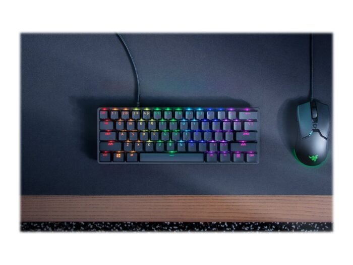 Клавиатура Razer Huntsman Mini 60% игровая, оптомеханическая, RGB, NORD