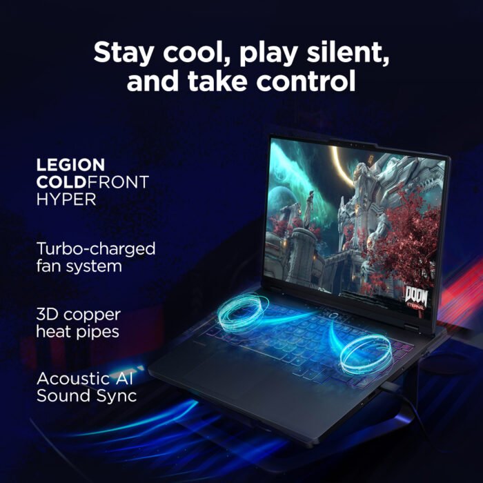 Lenovo Legion Pro 5 16IAX10, 16", WQXGA OLED, Intel Core Ultra 7 255HX, 32 ГБ DDR5, 1 ТБ SSD, GeForce RTX 5070 8 ГБ GDDR7, Windows 11 Home, Eclipse Black