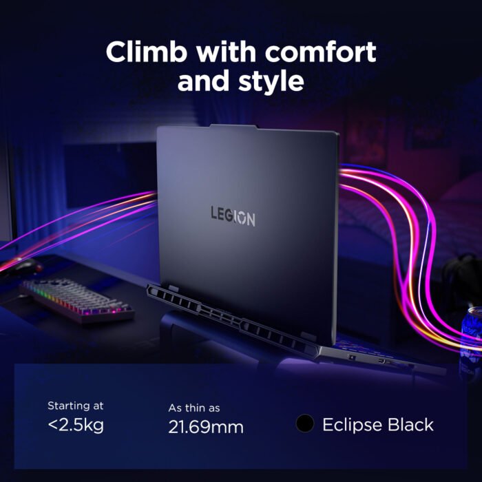 Lenovo Legion Pro 5 16IAX10, 16", WQXGA OLED, Intel Core Ultra 7 255HX, 32 ГБ DDR5, 1 ТБ SSD, GeForce RTX 5070 8 ГБ GDDR7, Windows 11 Home, Eclipse Black