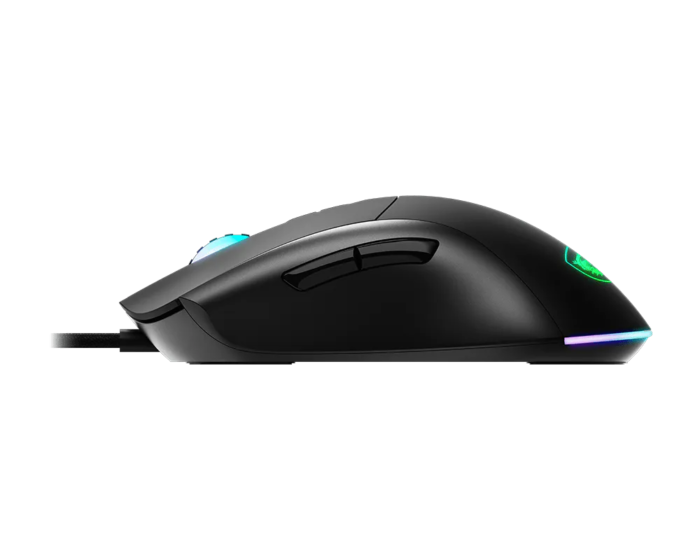 Игровая мышь MSI FORGE GM320, оптическая, проводная, 12800 DPI, USB 2.0, чёрная