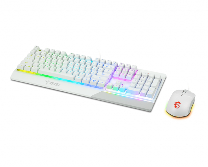 MSI Vigor GK30 COMBO WHITE, комплект клавиатуры и мыши