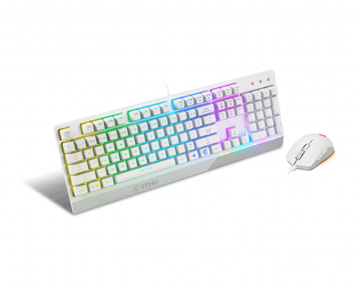 MSI Vigor GK30 COMBO WHITE, комплект клавиатуры и мыши