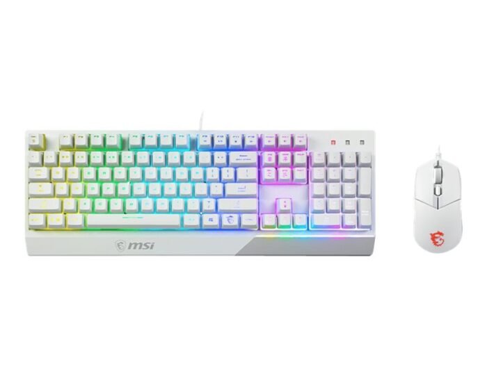 MSI Vigor GK30 COMBO WHITE, комплект клавиатуры и мыши