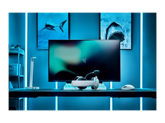 Razer BlackShark V2 Pro (2023), беспроводные наушники, охватывающие, белые