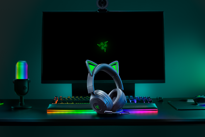 Razer Kraken Kitty V3 X игровая гарнитура, проводные, Over-Ear, с микрофоном, Black