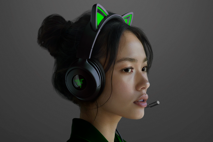 Razer Kraken Kitty V3 X игровая гарнитура, проводные, Over-Ear, с микрофоном, Black