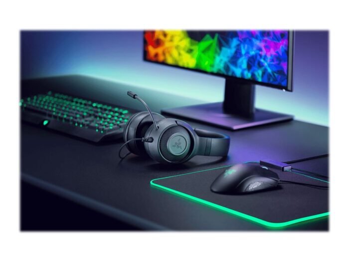 Razer Kraken X Lite игровая гарнитура, проводные, Over-Ear, с микрофоном, Black