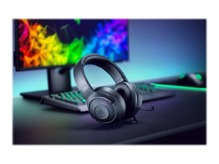Razer Kraken X Lite игровая гарнитура, проводные, Over-Ear, с микрофоном, Black