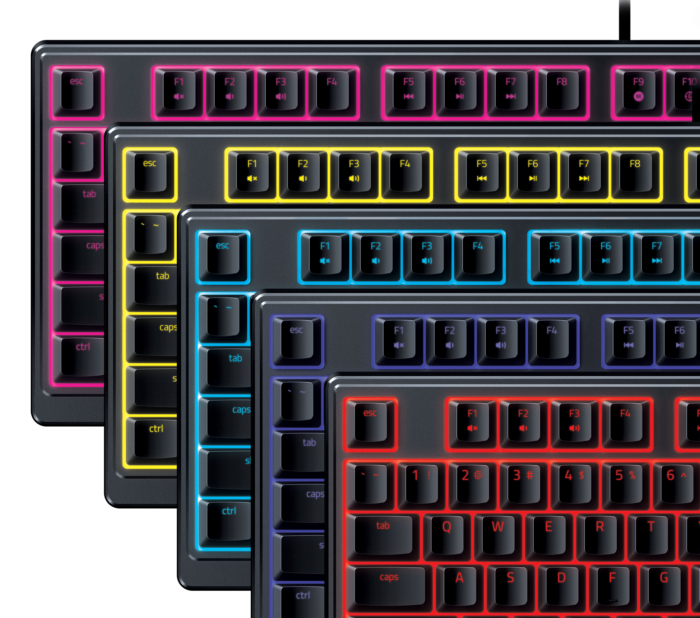 Игровая клавиатура Razer Ornata V3 X, RGB, Silent Membrane, US, Black