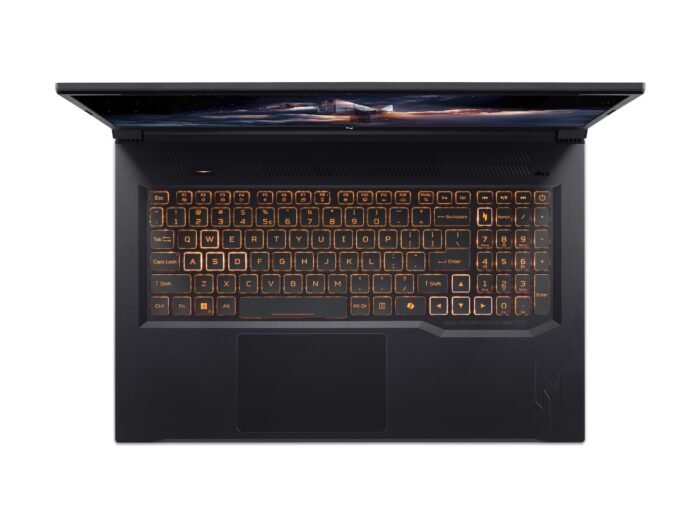 Acer | Nitro V 17 AI ANV17-41-R9XF | Obsidian Black | 17,3" | IPS | QHD | 2560 x 1440 пикселей | AMD Ryzen 7 | 260 | 32 ГБ | DDR5 | Объем SSD 1000 ГБ | NVIDIA GeForce RTX 5070 | GDDR7 | 8 ГБ | Windows 11 Home | 802.11ax | Bluetooth версии 5.3 | Раскладка клавиатуры US international | Подсветка клавиатуры | Гарантия 24 мес.