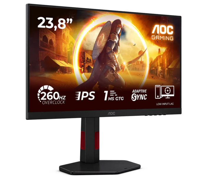 AOC 24G4ZRE | 24" | Fast IPS | FHD | 16:9 | 240 Hz | 1 ms | 1920 x 1080 пикселей | 300 кд/м² | Количество портов HDMI 2 | Черный