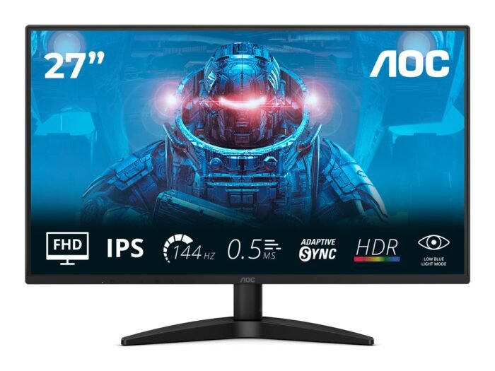 AOC | 27B36X | 27" | IPS | FHD | 16:9 | 144 Hz | 4 ms | 1920 x 1080 пикселей | 300 кд/м² | Количество портов HDMI: 1 | Черный