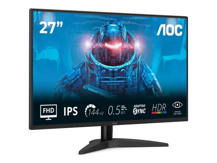 AOC | 27B36X | 27" | IPS | FHD | 16:9 | 144 Hz | 4 ms | 1920 x 1080 пикселей | 300 кд/м² | Количество портов HDMI: 1 | Черный