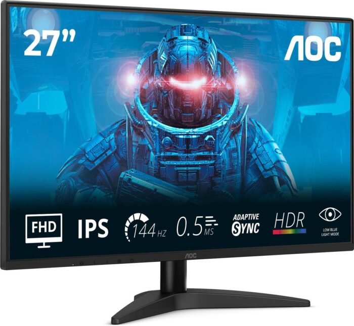 AOC | 27B36X | 27" | IPS | FHD | 16:9 | 144 Hz | 4 ms | 1920 x 1080 пикселей | 300 кд/м² | Количество портов HDMI: 1 | Черный