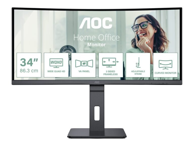 AOC | CU34P3CV | 34" | VA | 21:9 | 100 Hz | 4 ms | 3440 x 1440 пикселей | Количество портов HDMI: 1