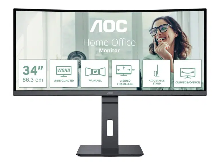AOC | CU34P3CV | 34" | VA | 21:9 | 100 Hz | 4 ms | 3440 x 1440 пикселей | Количество портов HDMI: 1