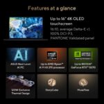 Asus | ProArt P16 H7606WP-RJ079X | Nano Black | 16" | OLED | Сенсорный экран | 3K | 2880 x 1800 пикселей | 120 Hz | Глянцевый | AMD Ryzen AI 9 | HX370 | 64 ГБ | LPDDR5X | Объем SSD 2000 ГБ | NVIDIA GeForce RTX 5070 | GDDR7 | 8 ГБ | Windows 11 Pro | 802.11be | Раскладка клавиатуры US international | Подсветка клавиатуры | Гарантия 24 мес. | Гарантия на батарею 12 мес.