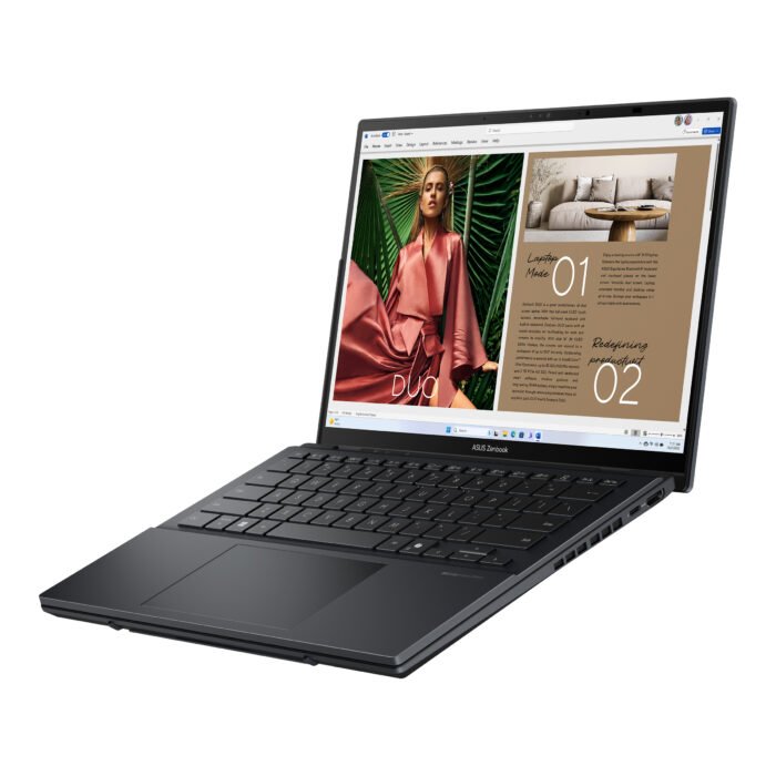 Asus | Zenbook Duo UX8406CA-QL287W | Inkwell Gray | 14" | OLED | Сенсорный экран | FHD | 1920 x 1200 пикселей | Intel Core Ultra 7 | 255H | 16 ГБ | LPDDR5X | Объём SSD 1000 ГБ | Intel Arc Graphics | Windows 11 Home | 802.11be | Bluetooth версии 5.4 | Раскладка клавиатуры US international | Подсветка клавиатуры | Гарантия 24 мес. | Гарантия на батарею 12 мес.