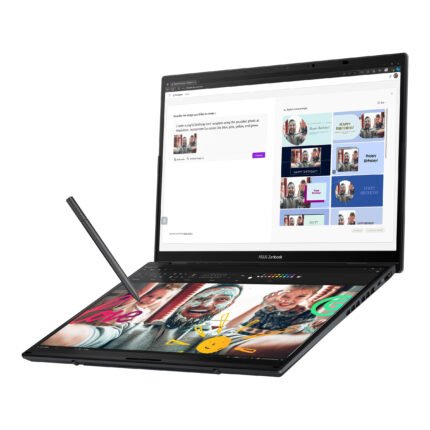 Asus | Zenbook Duo UX8406CA-QL287W | Inkwell Gray | 14" | OLED | Сенсорный экран | FHD | 1920 x 1200 пикселей | Intel Core Ultra 7 | 255H | 16 ГБ | LPDDR5X | Объём SSD 1000 ГБ | Intel Arc Graphics | Windows 11 Home | 802.11be | Bluetooth версии 5.4 | Раскладка клавиатуры US international | Подсветка клавиатуры | Гарантия 24 мес. | Гарантия на батарею 12 мес.