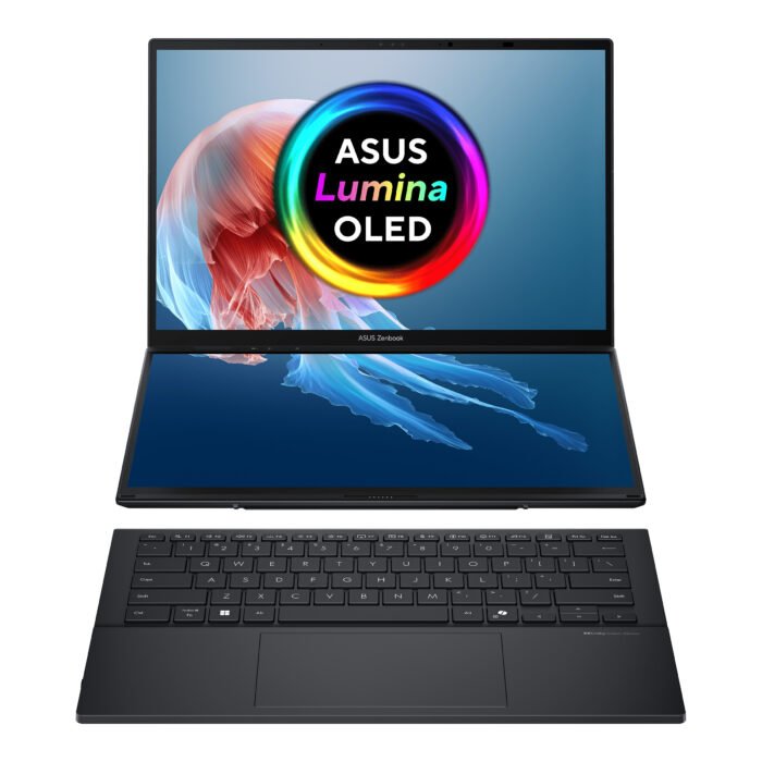 Asus | Zenbook Duo UX8406CA-QL287W | Inkwell Gray | 14" | OLED | Сенсорный экран | FHD | 1920 x 1200 пикселей | Intel Core Ultra 7 | 255H | 16 ГБ | LPDDR5X | Объём SSD 1000 ГБ | Intel Arc Graphics | Windows 11 Home | 802.11be | Bluetooth версии 5.4 | Раскладка клавиатуры US international | Подсветка клавиатуры | Гарантия 24 мес. | Гарантия на батарею 12 мес.