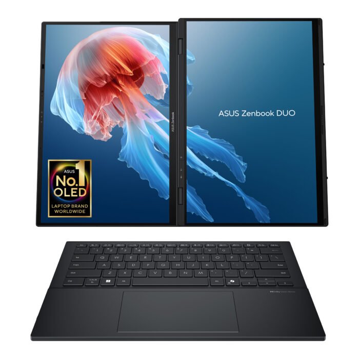 Asus | Zenbook Duo UX8406CA-QL287W | Inkwell Gray | 14" | OLED | Сенсорный экран | FHD | 1920 x 1200 пикселей | Intel Core Ultra 7 | 255H | 16 ГБ | LPDDR5X | Объём SSD 1000 ГБ | Intel Arc Graphics | Windows 11 Home | 802.11be | Bluetooth версии 5.4 | Раскладка клавиатуры US international | Подсветка клавиатуры | Гарантия 24 мес. | Гарантия на батарею 12 мес.