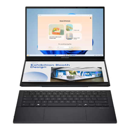 Asus Zenbook Duo UX8406CA-QL358X | Inkwell Gray | 14" | OLED | Сенсорный экран | FHD | 1920 x 1200 пикселей | 60 Hz | Глянцевый | Intel Core Ultra 7 | 255H | 16 ГБ | LPDDR5X | Объём SSD 1000 ГБ | Intel Arc Graphics | Windows 11 Pro | 802.11be | Bluetooth версии 5.4 | Раскладка клавиатуры US international | Подсветка клавиатуры | Гарантия 24 мес. | Гарантия на батарею 12 мес.