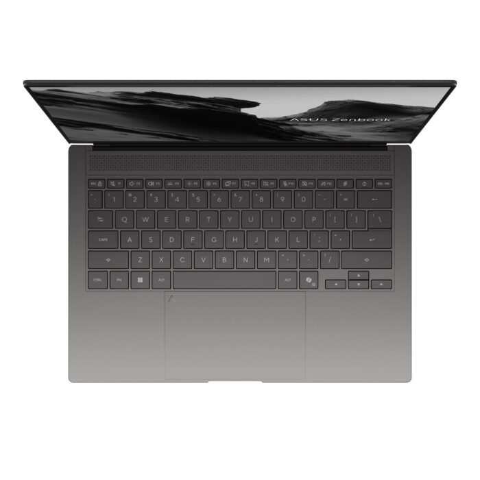 Asus Zenbook S14 UX5406AA-SU272X | Antrim Gray | 14 " | OLED | Touchscreen | 3K | 2880 x 1800 пикселей | 120 Hz | Glossy | Intel Core Ultra 9 | 386H | 32 ГБ | LPDDR5X | Ёмкость твердотельного накопителя 1000 ГБ | Intel Graphics | Windows 11 Pro | 802.11be | Версия Bluetooth 6.0 | Язык клавиатуры US international | Клавиатура с подсветкой | Гарантия 24 мес. | Гарантия на аккумулятор 12 мес.