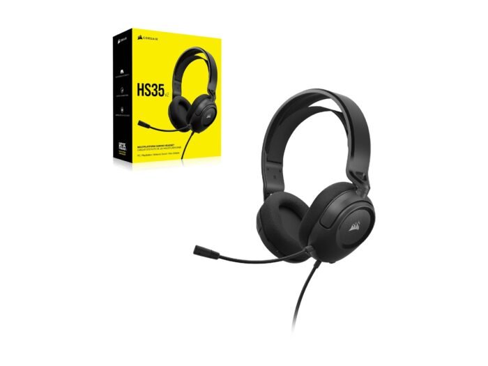 Corsair | Игровая гарнитура | HS35 v2 | Проводная | Охватывающая | Микрофон | Carbon
