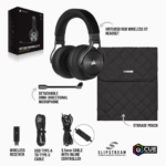 Corsair | High-Fidelity игровая гарнитура | VIRTUOSO RGB WIRELESS XT | беспроводная/проводная | Over-Ear | черная | беспроводная