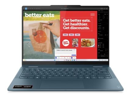 Lenovo Yoga 7 2-in-1 14AKP10 14 WUXGA Touch AMD AI R7 350/16GB/512GB/AMD Radeon 860M Graphics/WIN11 Home/Nordic Backlit kbd/Tidal Teal/2Y Wa | Lenovo Yoga (без адаптера питания 65 Вт) 7 2-in-1 14AKP10 | Tidal Teal | 14" | OLED | Сенсорный экран | WUXGA | 1920 x 1200 пикселей | 60 Hz | Глянцевый | AMD Ryzen AI 7 | 350 | 16 ГБ | LPDDR5 | Объём SSD 512 ГБ | AMD Radeon Graphics | Windows Home 11 | 802.11be | Bluetooth версии 5.4 | Раскладка клавиатуры Nordic | Подсветка клавиатуры | Гарантия 24 мес. | Гарантия на батарею 12 мес.