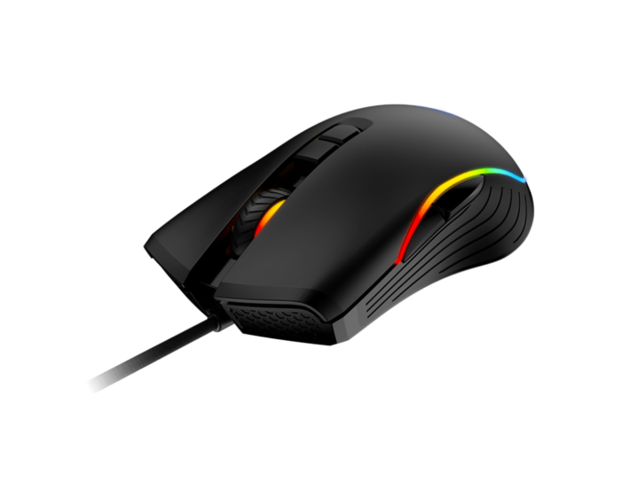 Игровая мышь MSI FORGE GM300, оптическая, проводная, 7200 DPI, USB 2.0, черная