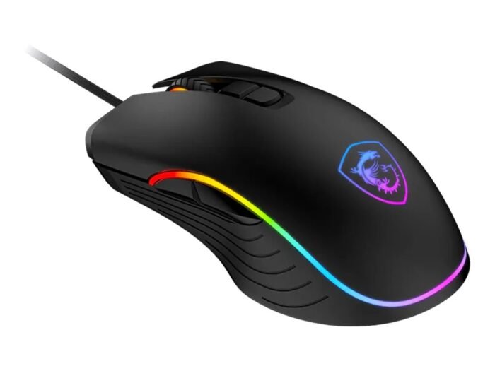 Игровая мышь MSI FORGE GM300, оптическая, проводная, 7200 DPI, USB 2.0, черная