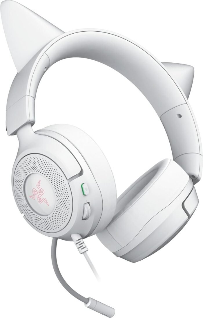 Игровая гарнитура Razer | Kraken Kitty V3 X | Проводная | Накладная | Микрофон | Белая