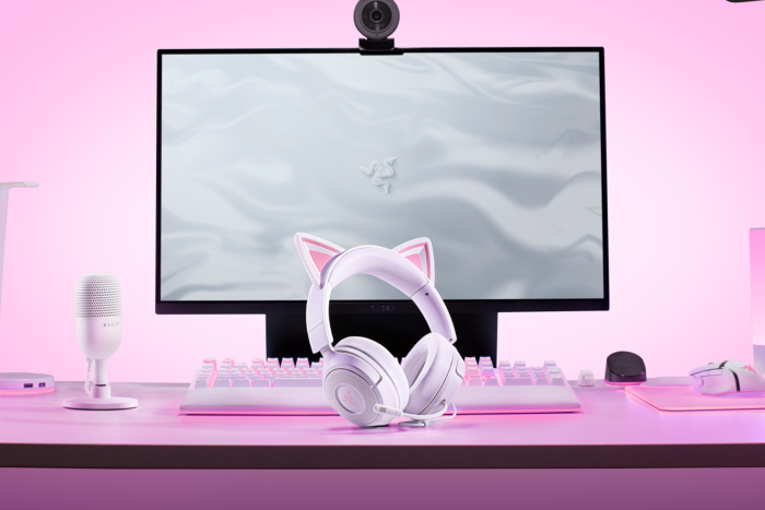 Игровая гарнитура Razer | Kraken Kitty V3 X | Проводная | Накладная | Микрофон | Белая