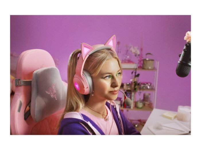 Razer | Гарнитура | Kraken Kitty V2 | Да | Проводная | On-Ear | USB Type A | Quartz