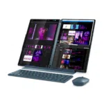 Lenovo Yoga Book 9 14IAH10 Intel | Tidal Teal | 2x14" | OLED | Сенсорный экран | 2.8K WQXGA+ | 2880 x 1800 пикселей | Intel Core Ultra 7 | 255H | 32 ГБ | Распаянная LPDDR5X | Объём SSD 1000 ГБ | Графика Intel Arc 140T | Windows 11 Home | 802.11be | Bluetooth версии 5.4 | Язык клавиатуры английский | Подсветка клавиатуры | Гарантия 24 мес. | Гарантия на батарею 12 мес.
