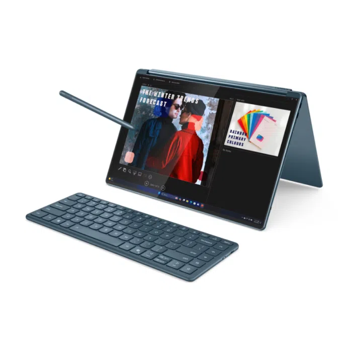 Lenovo Yoga Book 9 14IAH10 Intel | Tidal Teal | 2x14" | OLED | Сенсорный экран | 2.8K WQXGA+ | 2880 x 1800 пикселей | Intel Core Ultra 7 | 255H | 32 ГБ | Распаянная LPDDR5X | Объём SSD 1000 ГБ | Графика Intel Arc 140T | Windows 11 Home | 802.11be | Bluetooth версии 5.4 | Язык клавиатуры английский | Подсветка клавиатуры | Гарантия 24 мес. | Гарантия на батарею 12 мес.