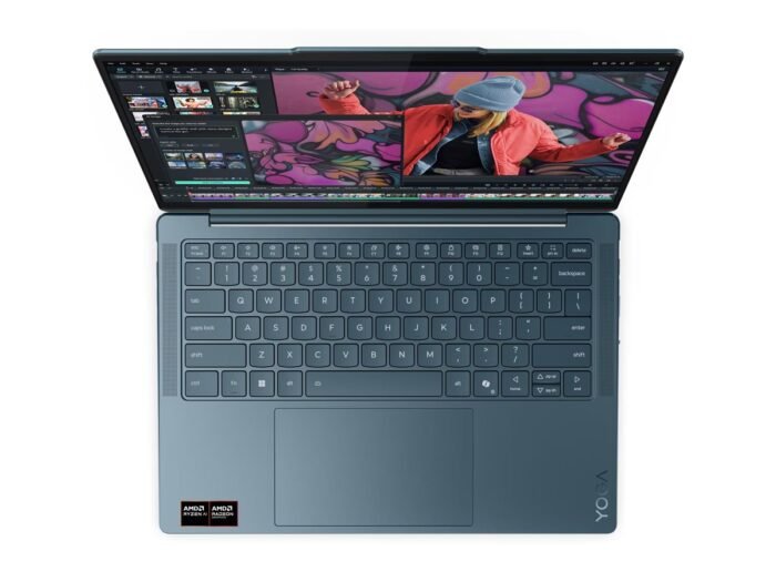 Lenovo Yoga Slim 7 14AKP10 AMD | Бирюзовый | 14" | OLED | WUXGA | 1920 x 1200 пикселей | Глянцевый | AMD Ryzen AI 7 | 350 | 16 ГБ | Распаянная LPDDR5X | Объём SSD 512 ГБ | AMD Radeon 860M Graphics | Windows 11 Home | 802.11be | Bluetooth версии 5.4 | Язык клавиатуры английский | Подсветка клавиатуры | Гарантия 24 мес. | Гарантия на батарею 12 мес.